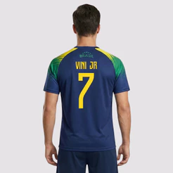 Camisa Brasil Raglan Azul Marinho 7 Vini Jr