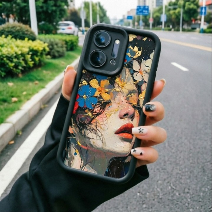 Capa Galaxy J4 Plus J4 Prime J6 Prime J6 Plus J7 Prime J7 Pro J2 Prime Menina de flores Caixa de telefone celular