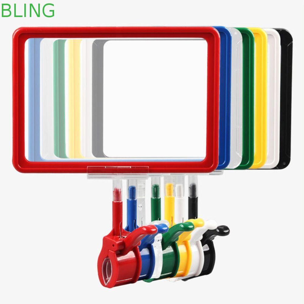 Clipe De Etiqueta De Preço BLING , Exibição De Mercadoria Giratório De Plástico , Quadro De Pôster POP Colorido A4/A5