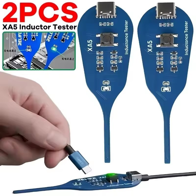 Testador De Indutor Portátil Para Reparo Eletrônico | Ferramenta Compacta De Diagnóstico De Falhas XA5 Placa De Circuito