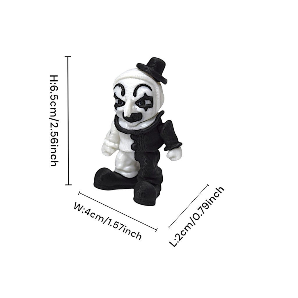 Nova Decoração Criativa de Halloween: Figura Decorativa de Palhaço Assustador em Resina para Cenário de Terror