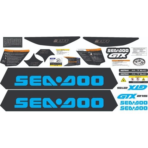Adesivo Faixa Jet Ski Seadoo Gtx Is 215 Azul