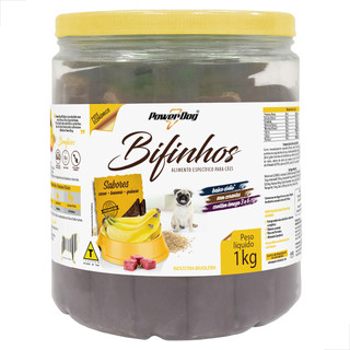 Petisco Para Cachorro Bifinho Carne Banana Quinoa 1kg