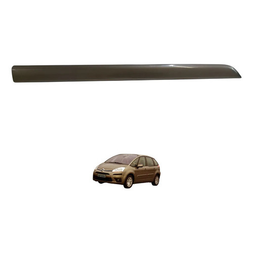 Friso Porta Dianteira Direita Citroen C4 Picasso 2007 A 2014 Cinza