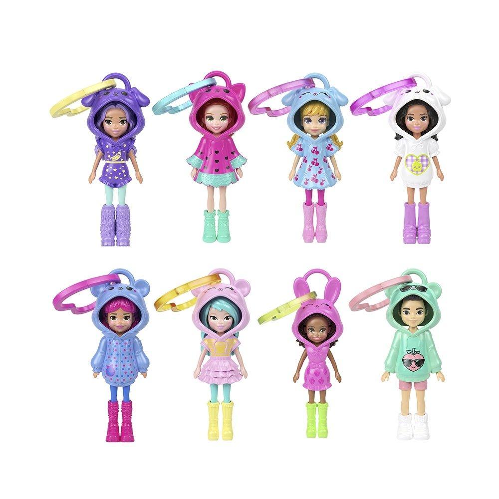 Boneca Polly Pocket Chaveiro em 7,5cm Estilo JMN38(SORTIDO)