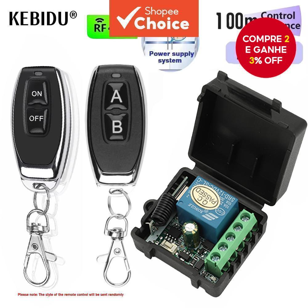 433Mhz Interruptor Sem Fio DC 12V RF Transmissor Receptor De Relé Para Fechadura Eletromagnética De Porta