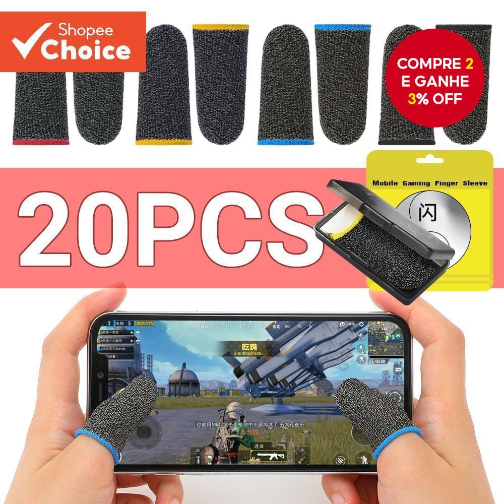 20/40 Peças Capa De Jogo De Dedo PUBG À Prova De Suor Sem Arranhões Tela Sensível Ao Toque Luvas De Manga De Polegar