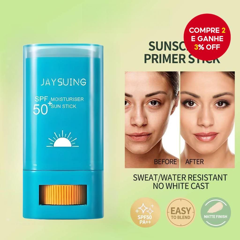 Protetor Solar Hidratante Em Bastão | Spf50+ Pa+++ À Prova D'água | 20g Leve E Iluminador, Sem Oleosidade