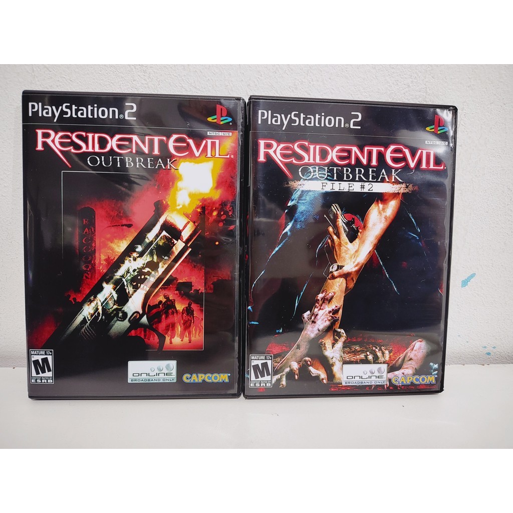 Coleção Resident Outbreak 1 e 2 / PS2