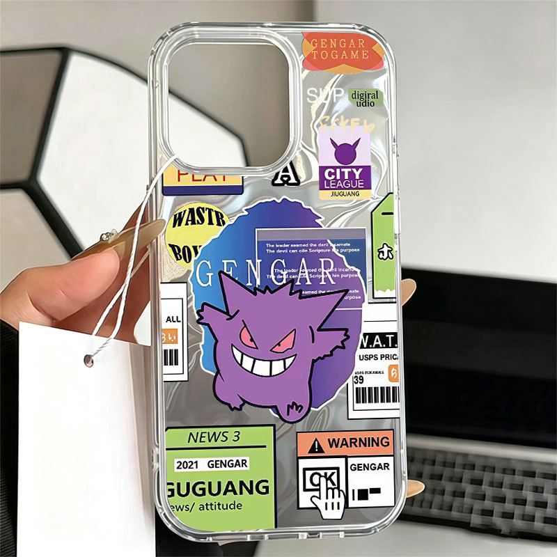Capa Para Samsung S24 Plus S23 FE S23 Ultra S21 S22 S20 A56 A55 A54 A16 A15 A35 Pokémon Gengar Caso