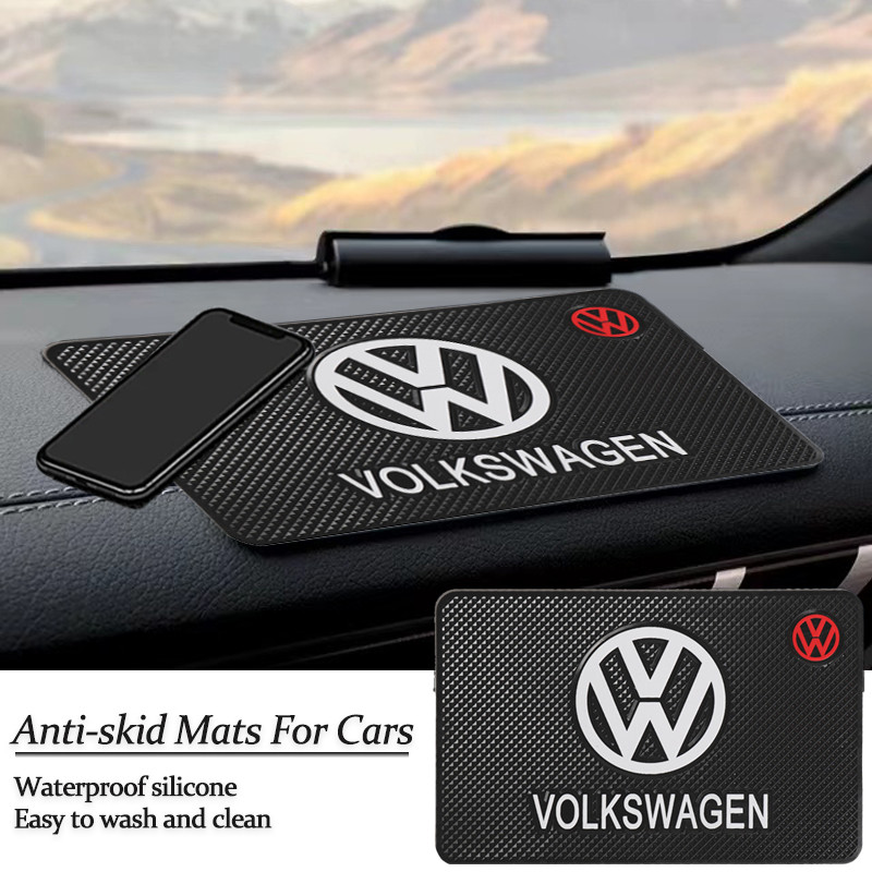 Tapete Antiderrapante Para Painel De Carro , Almofada De Armazenamento Pegajosa De Silicone Interiores De Automóveis Vol