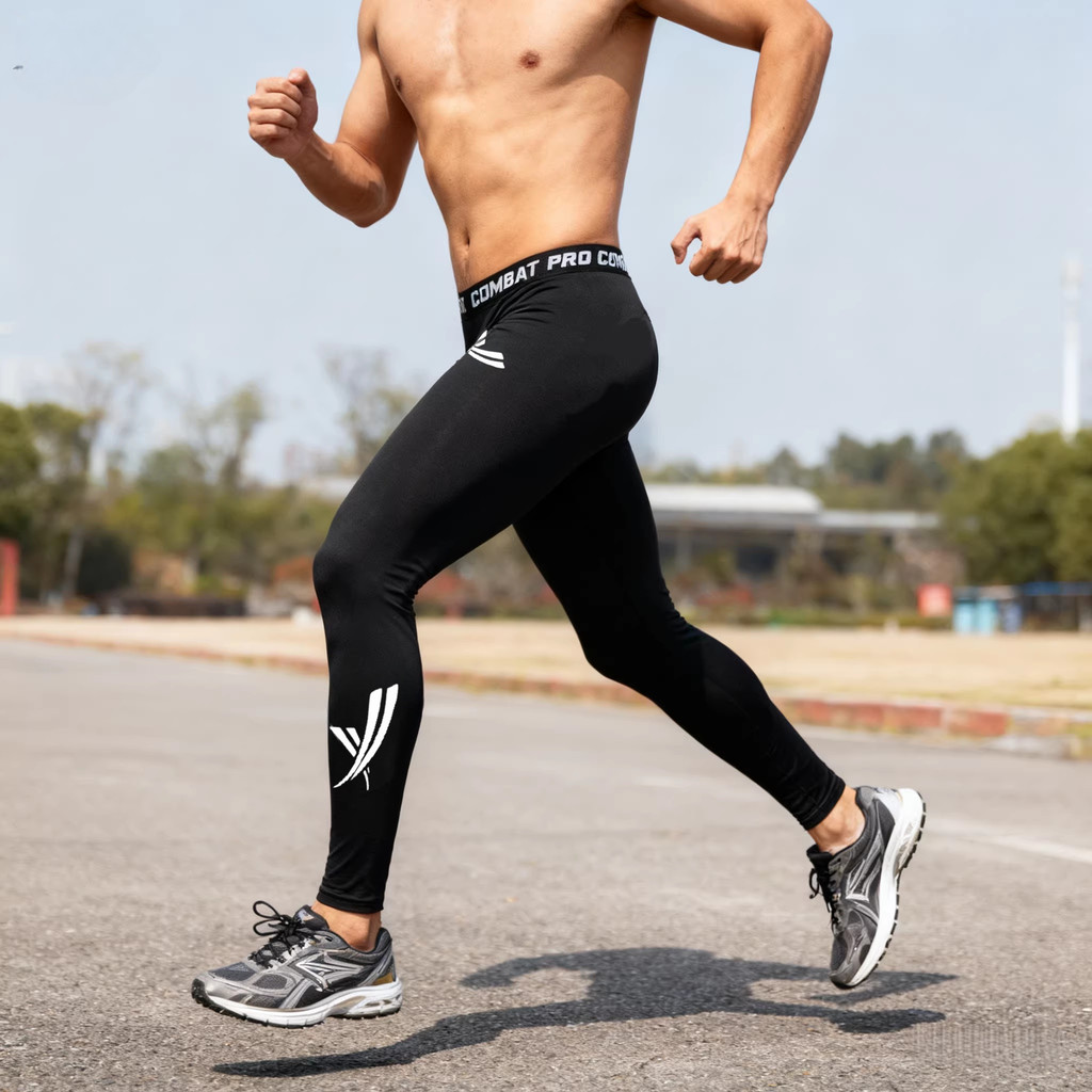 Leggings esportivas masculinas de alta elasticidade respirável tornozelo comprimento calças verão fino correndo basquete