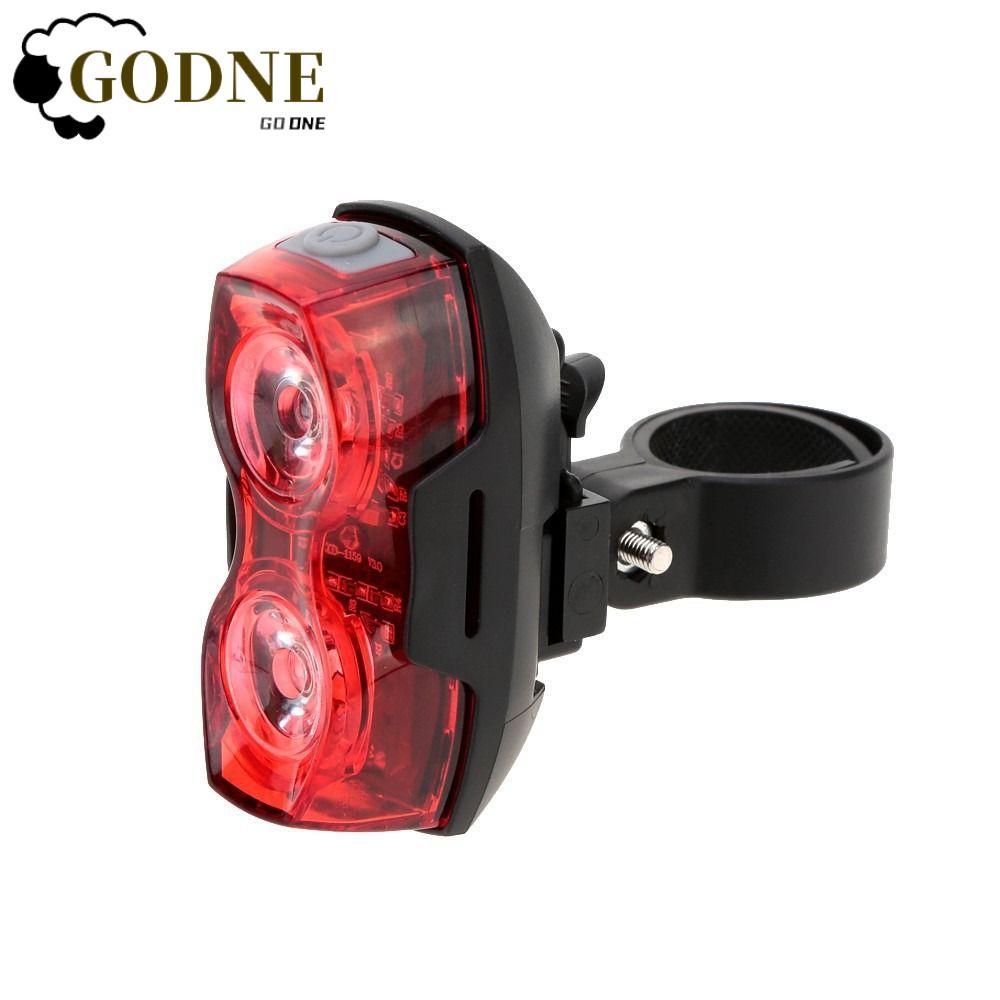 Luz Traseira De Bicicleta GODNESSFO , Lanterna Preta Vermelha De Plástico , Instalação Horizontal Vertical