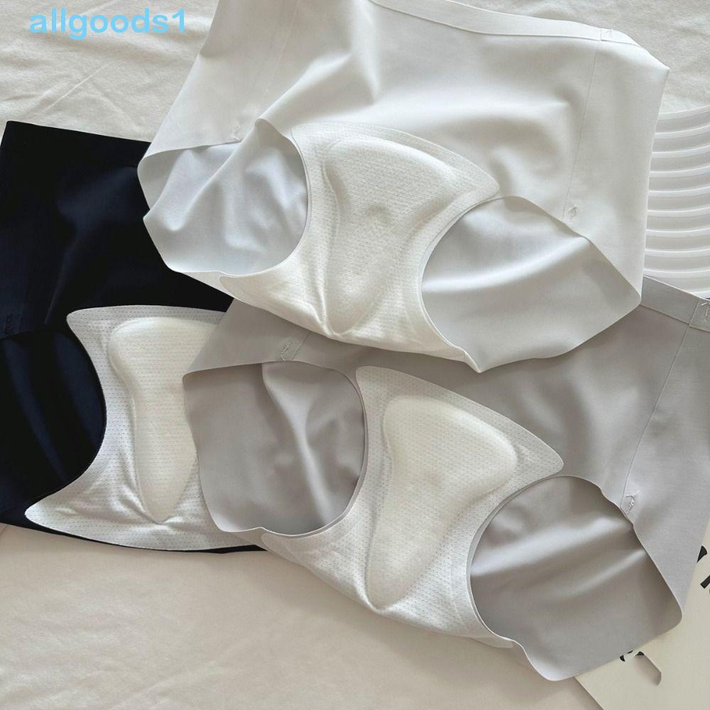 Roupa Íntima Invisível ALLGOODS Fitness , Cuecas Anti-Constrangimento De Cintura Média Sem Costura , Quadril Pêssego