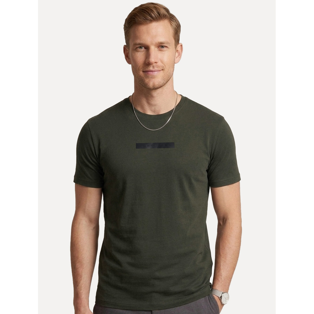Camiseta John John Masculina Regular Technique Original Verde Militar