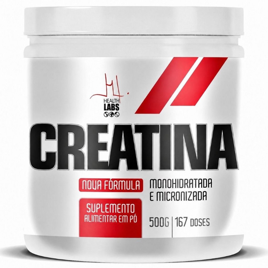 Creatina 100% Pura Micronizada e Monohidratada - (500g) - Health Labs