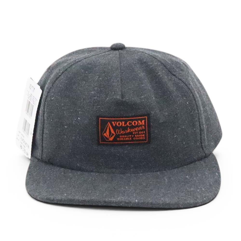 Boné Volcom Dad Hat Workwear - Cinza Chumbo (Aba Dura)