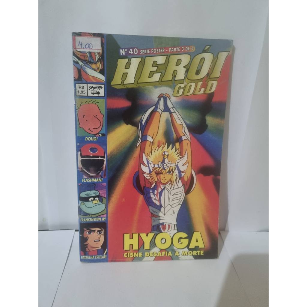 Revista Herói Gold Nº 40 Hyoga Cavaleiros Zodíaco - Usado