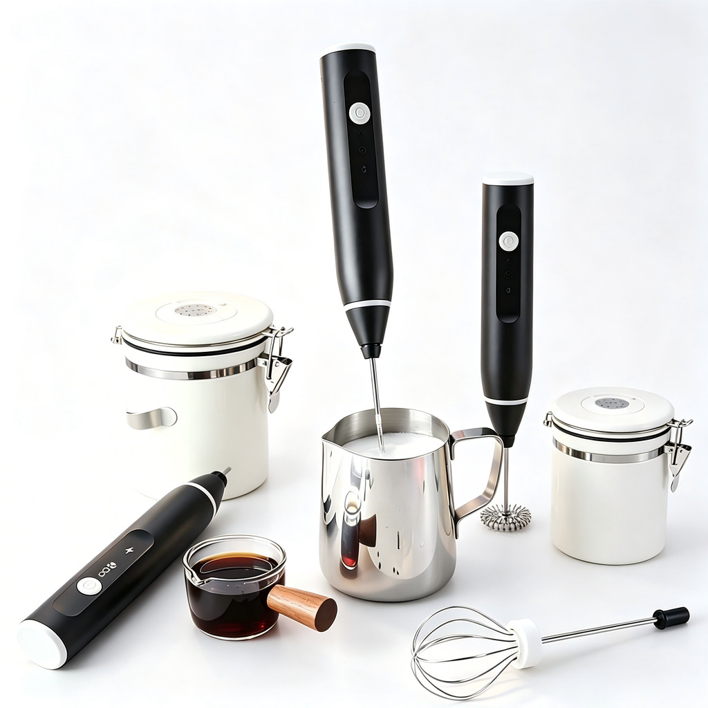 Mini Mixer Misturador De Bebidas Portátil  2 Em 1 Recarregável Café Chá Bebidas Espuma---envio rápido