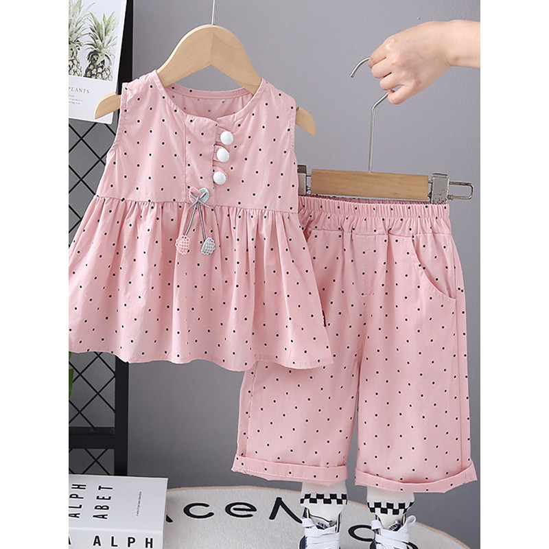 Bebê menina verão sem mangas colete vestido terno bebê crianças moda vestido de verão menina pequena princesa vestido de