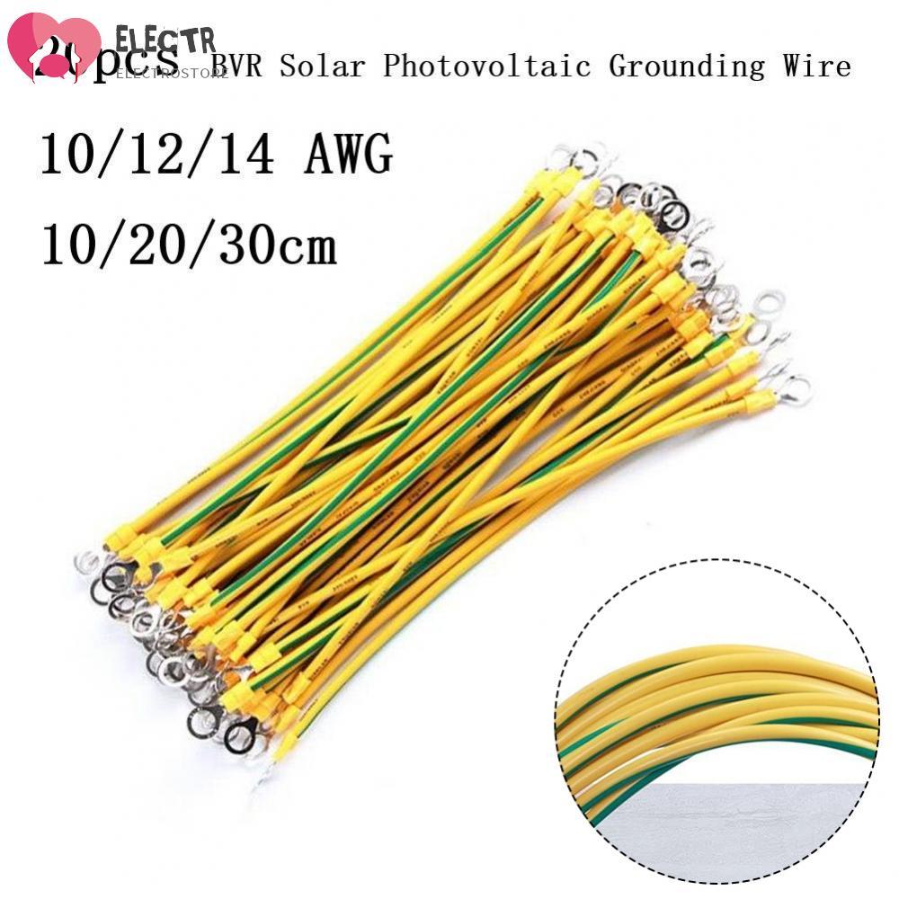 Fio De Aterramento Portátil Amarelo-Verde BVR Solar PV De Alta Qualidade