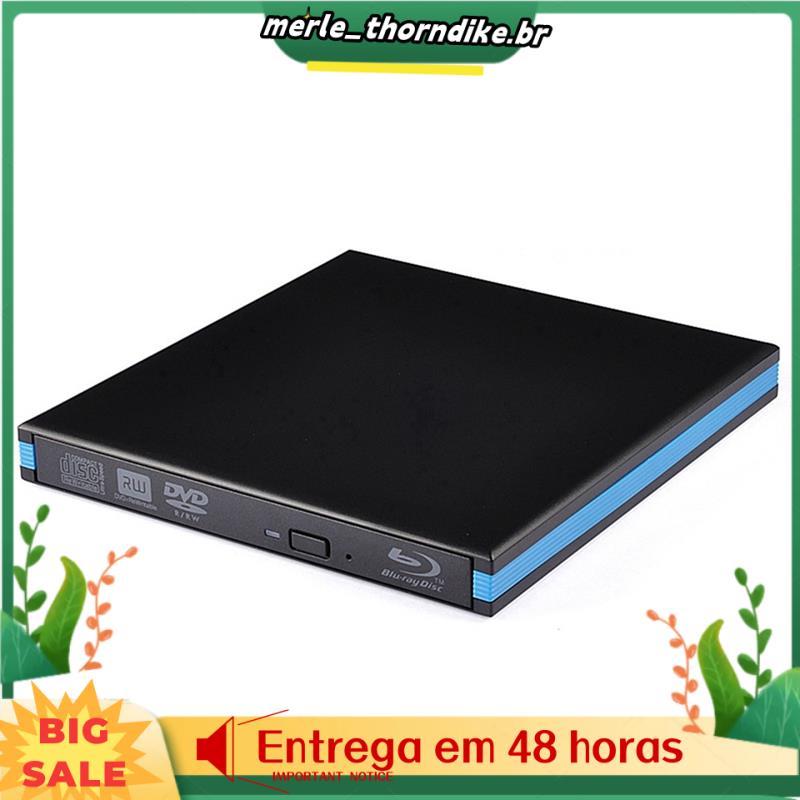 Blu-Ray Burner Player USB 3.0 CD DVD Leitor Externo De Gravador De Unidade Bluray Para PC Laptop Desktop