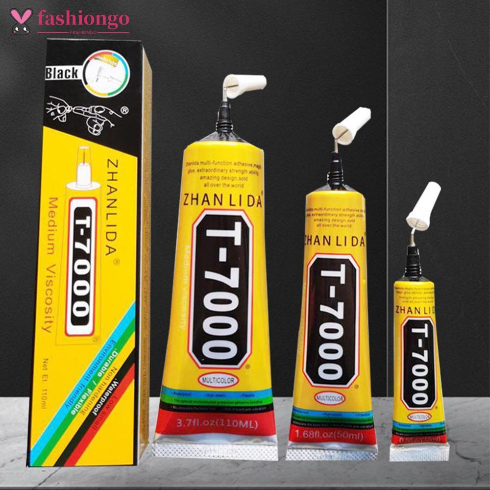 FASHIONGO T7000 Preto Contato Celular Tablet Reparação Adesivo Zhanlida Forte t-7000 Cola 15ML 50ML 110ML Com Saída De A