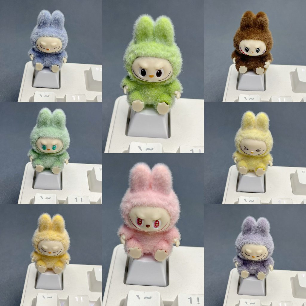 DIY keycap Labubu bonito Pellet keycap teclado mecânico personalidade criativa Esc tridimensional luz translúcido teclad