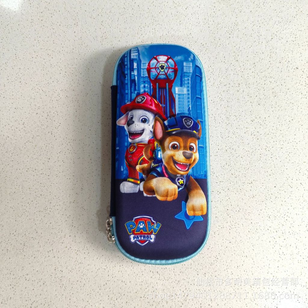 3D caixa de papelaria de alto valor estudantes da escola primária grande capacidade dos desenhos animados caso de lápis