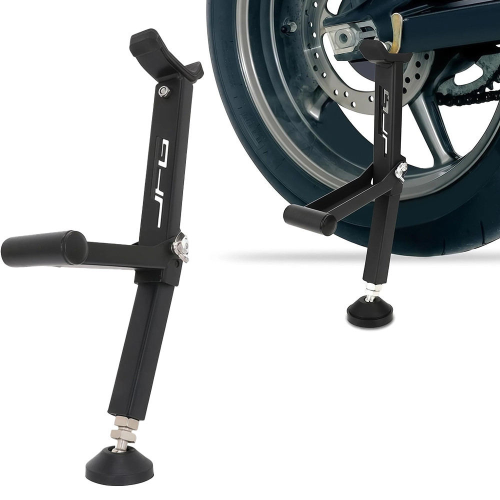 Cavalete Portátil Moto Universal CRF230 250 Para Manutenção Lubrificar E Ajustar Corrente Preto Novo