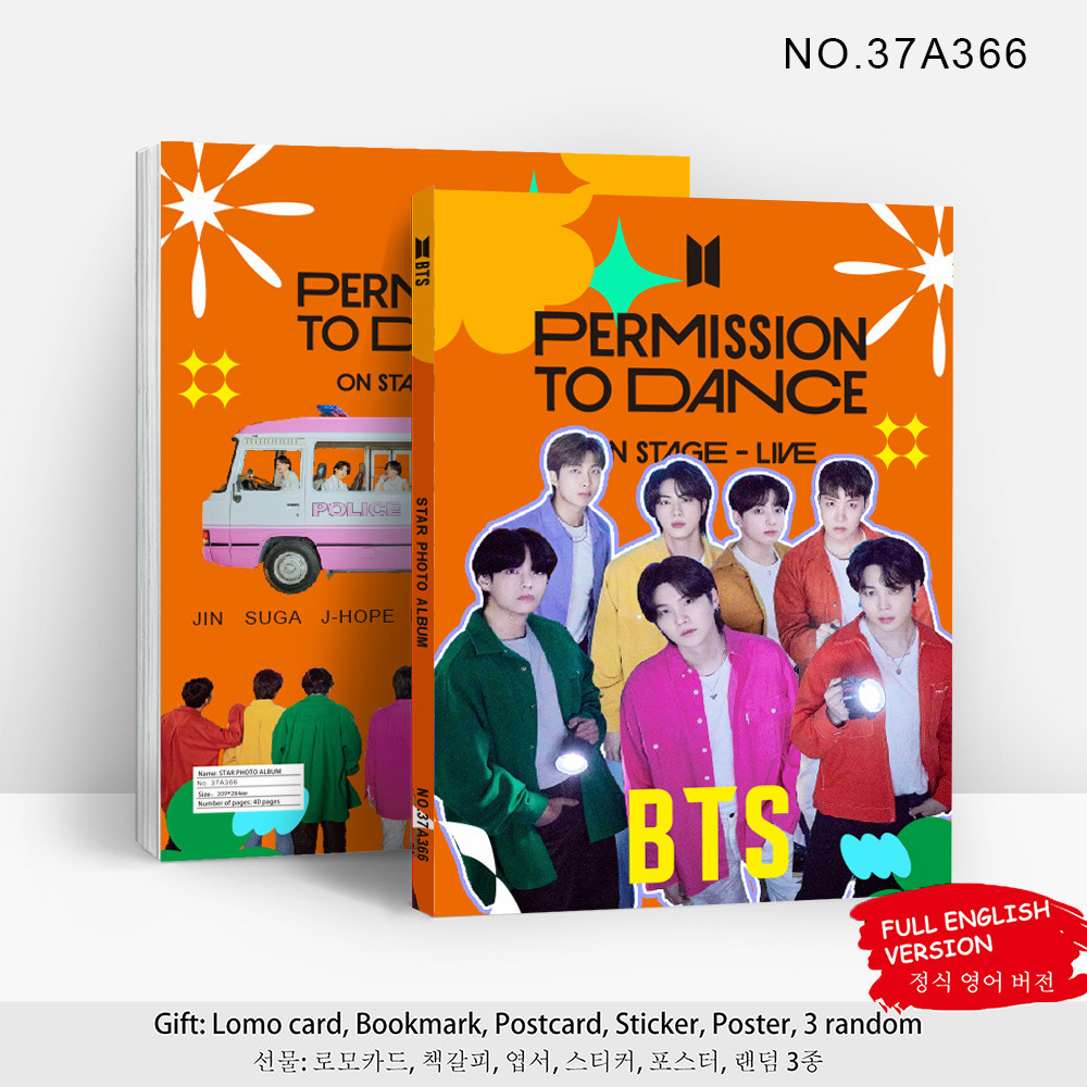 Permissão De Dançar No Palco Livro De Pintura Real Bts Manuscrito