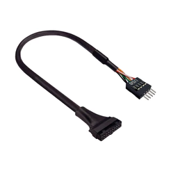 Adaptador Usb 3.0 19 Pinos Macho para Usb 2.0 9 Pinos Macho