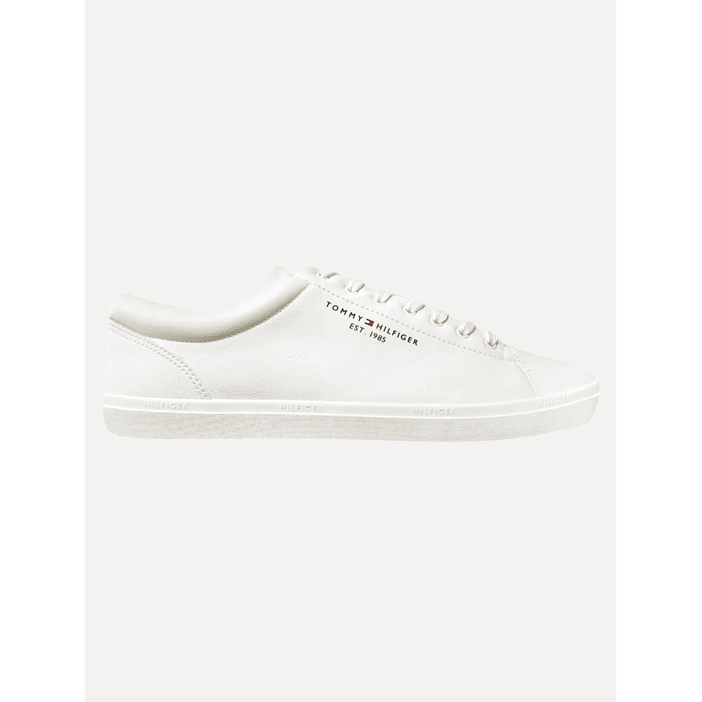 Tênis Tommy Hilfiger Masculino Couro Harrison THFM0FM03612 THYBR Branco