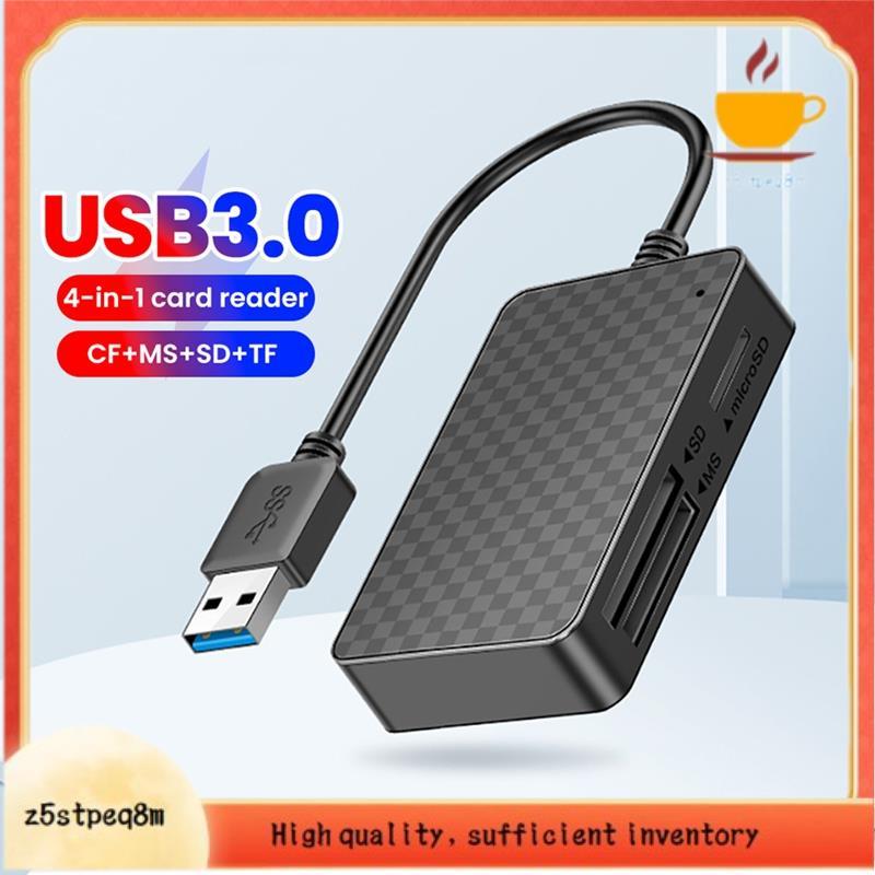 USB 3.0 Inteligente Para Leitor De Cartão De Memória 4-Em-1 Adaptador Multifuncional Leitura Vara MS SD TF Cartões Inter