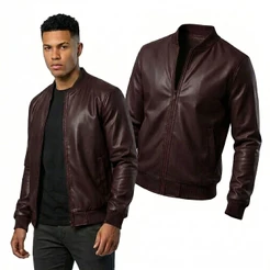 Jaqueta Masculina Courino Impermeável Motoqueiro Casaco Inverno