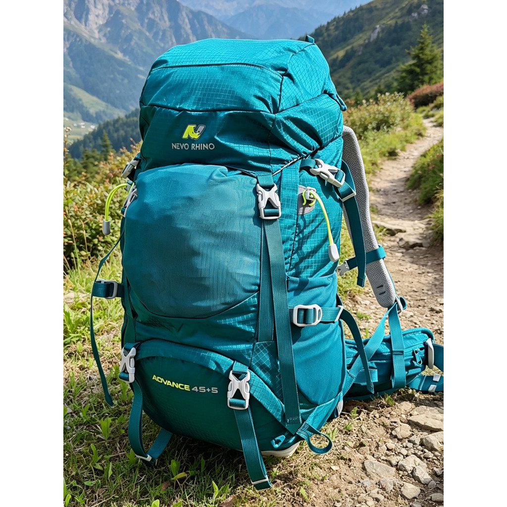 NEVO RHINO RHINO Bolsa de montanhismo de grande capacidade Mochila de acampamento ao ar livre Homens Mulheres Bolsa de v