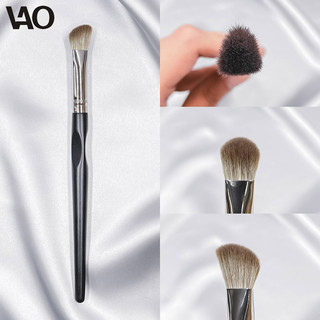 Pincel de iluminador triangular fosco, pincel de brilho médio para rosto, pincel de maquiagem para os olhos, pincel pequ