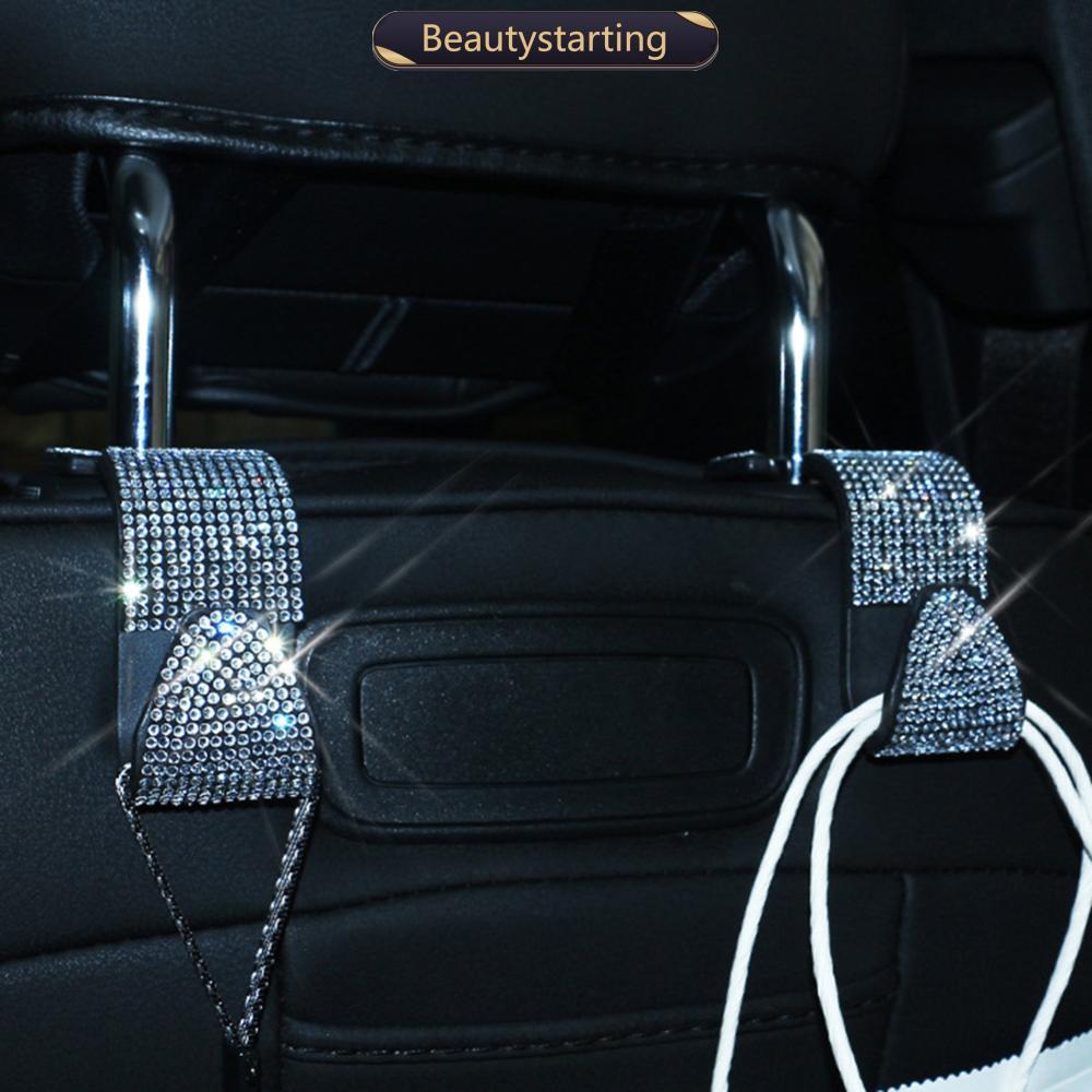 BEAUTYSTARTING 1Pc Universal Gancho Para Banco Traseiro De Carro Brilhante Bolsa Cabide De Encosto De Cabeça Colorido A9