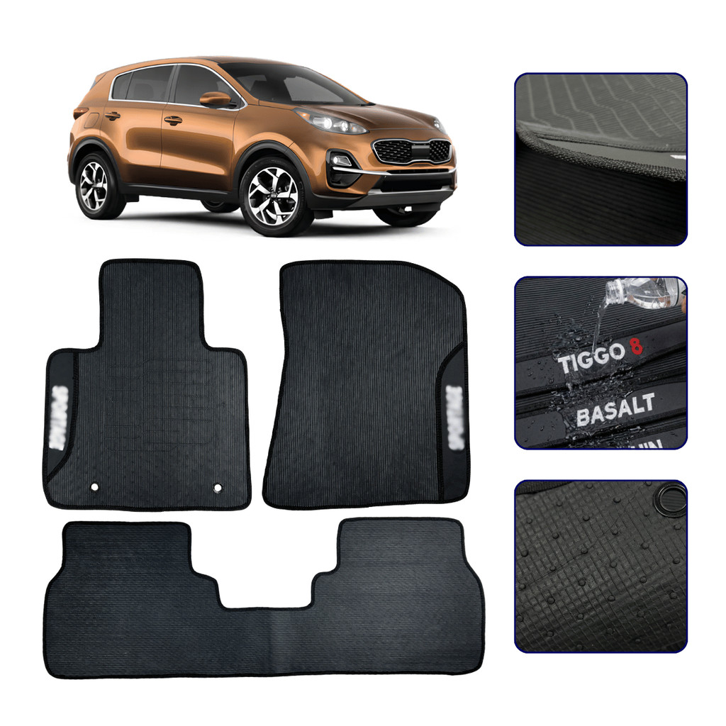 Jogo de Tapete Emborrachado para Sportage 2016 17 18 19 20 21 22 23 24 25 2026 K