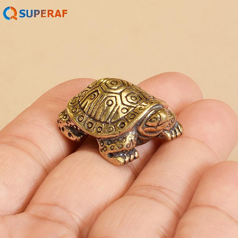 SUPERAF 1Pc Antigo Ornamentos De Tartaruga De Bronze Sólido Longevidade Escultura Animal Mesa De Escritório Em Casa Orna