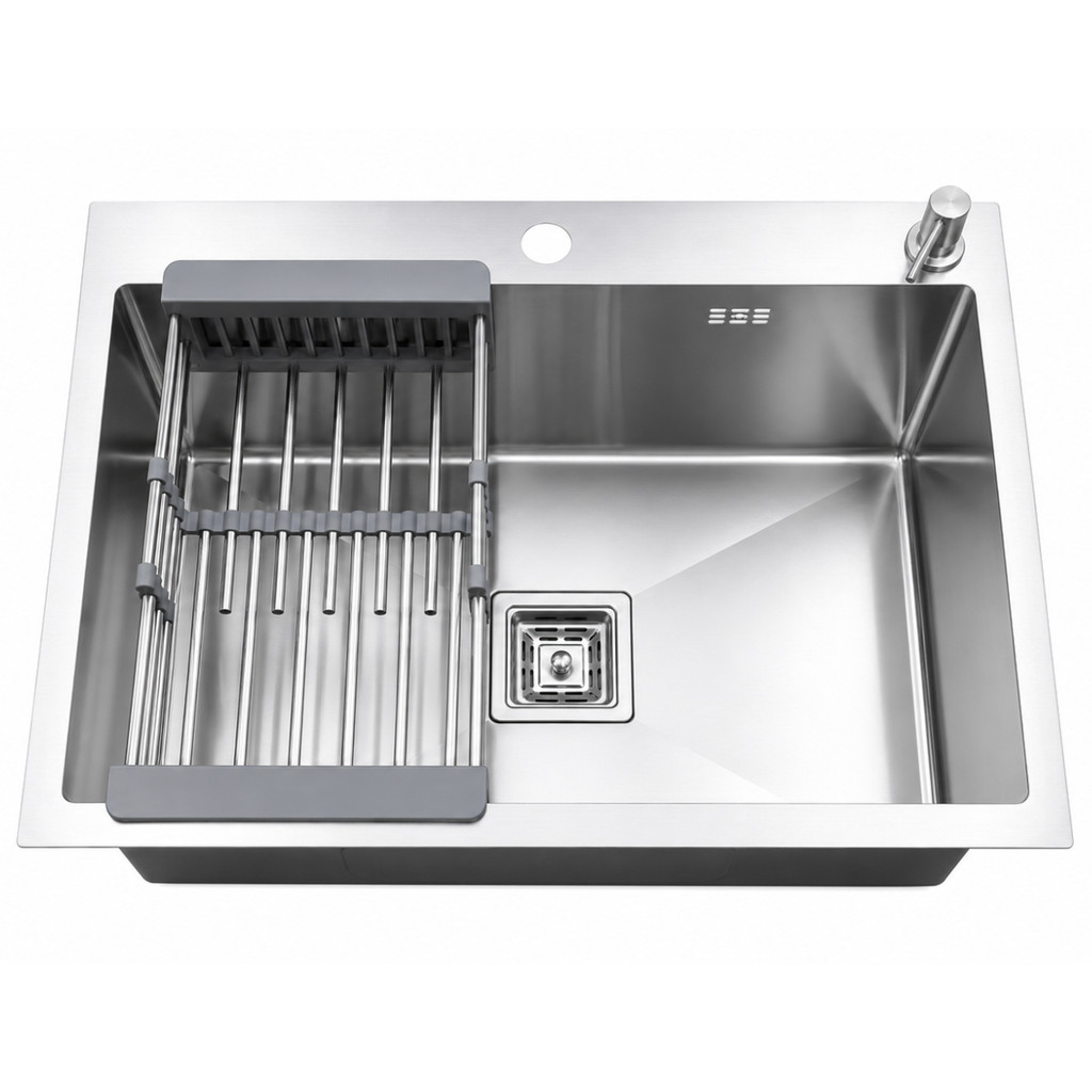 Cuba Inox 60x45 Com Válvula Aço Inox 304 para Casa Apartamento
