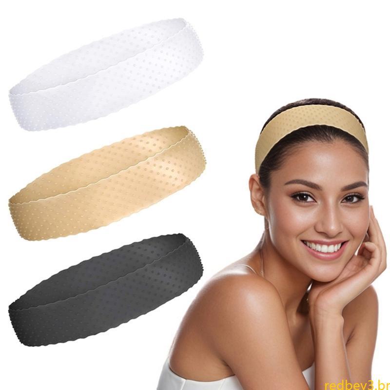 Faixa Elástica Vermelha Silicone Para Perucas, Antiderrapante Aderência Segura Várias Ocasiões, Esportes E Fitne