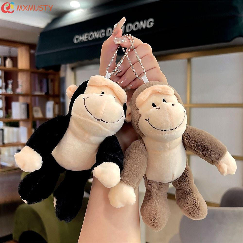 MXMUSTYZA Macaco Chaveiro , Animais De Pelúcia Pele Macia Orangotango Gorila Dos Desenhos Animados Brinquedo