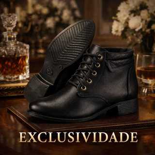 Bota Feminina Casual Solado de Borracha Super Confortável