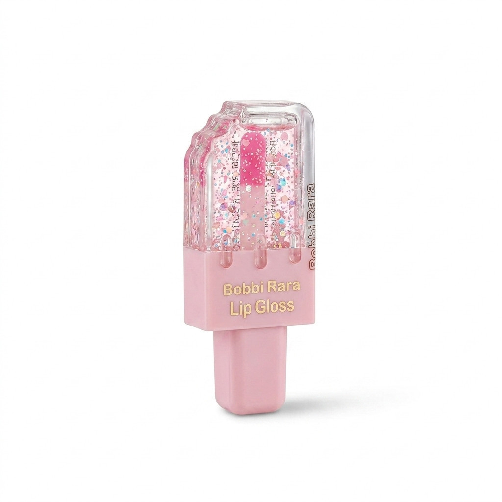 Kit 3/6 Lip Gloss Picolé Rosa Bobbi Rara BRB-0652 285 Brilho Duradouro