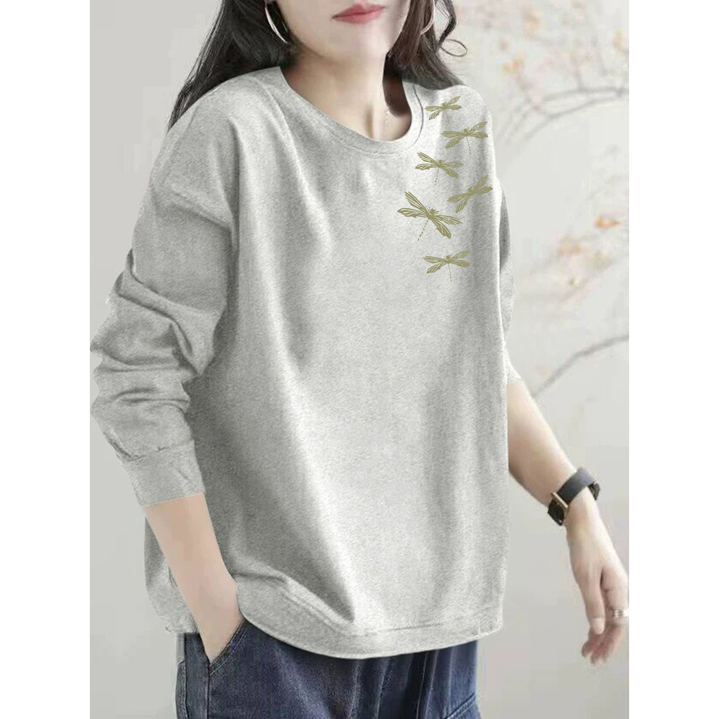 Comércio exterior exportação corte etiqueta puro algodão manga comprida moletom feminino primavera outono novo estilo im