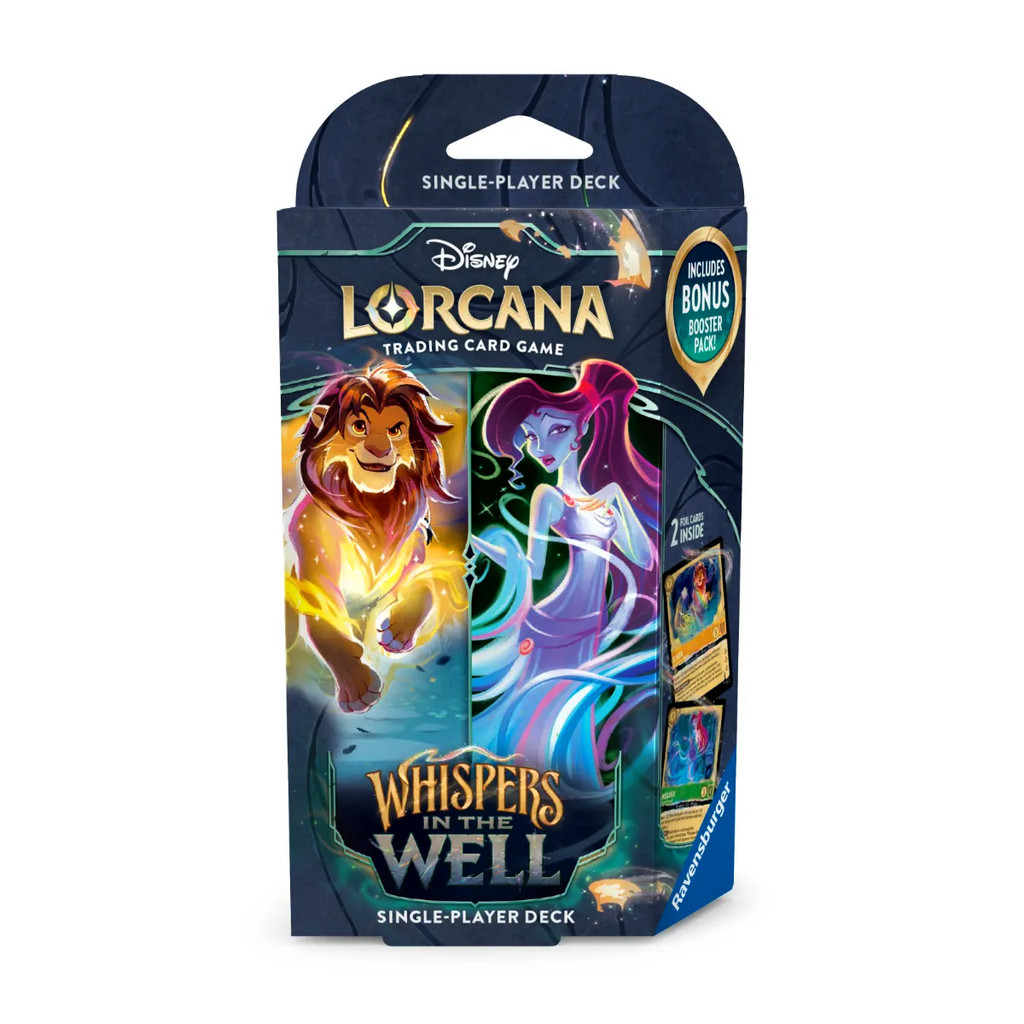 Disney Lorcana Whispers in the Well Starter Deck Simba E Megara