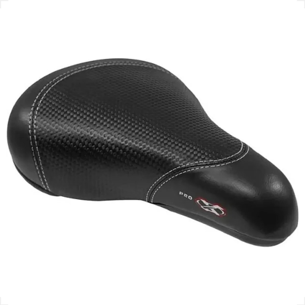 Banco Selim Pro X tipo Gios DDK Wheeling Bmx Vikingx Freehide Manobra Grau Confortavel Montadinha Assento Bike