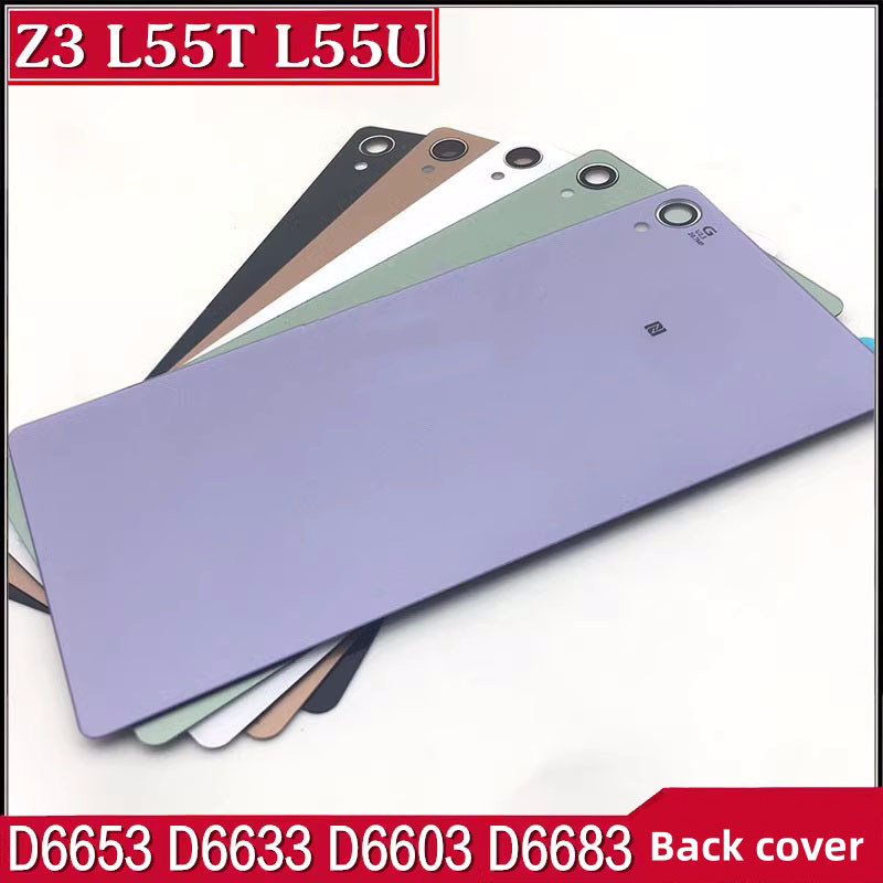 Capa Traseira De Vidro Para Sony Xperia Z3 Z3compacto Z3mini Z3C Z3 + L55T D5803 D6603 D6653 Caixa De Bateria