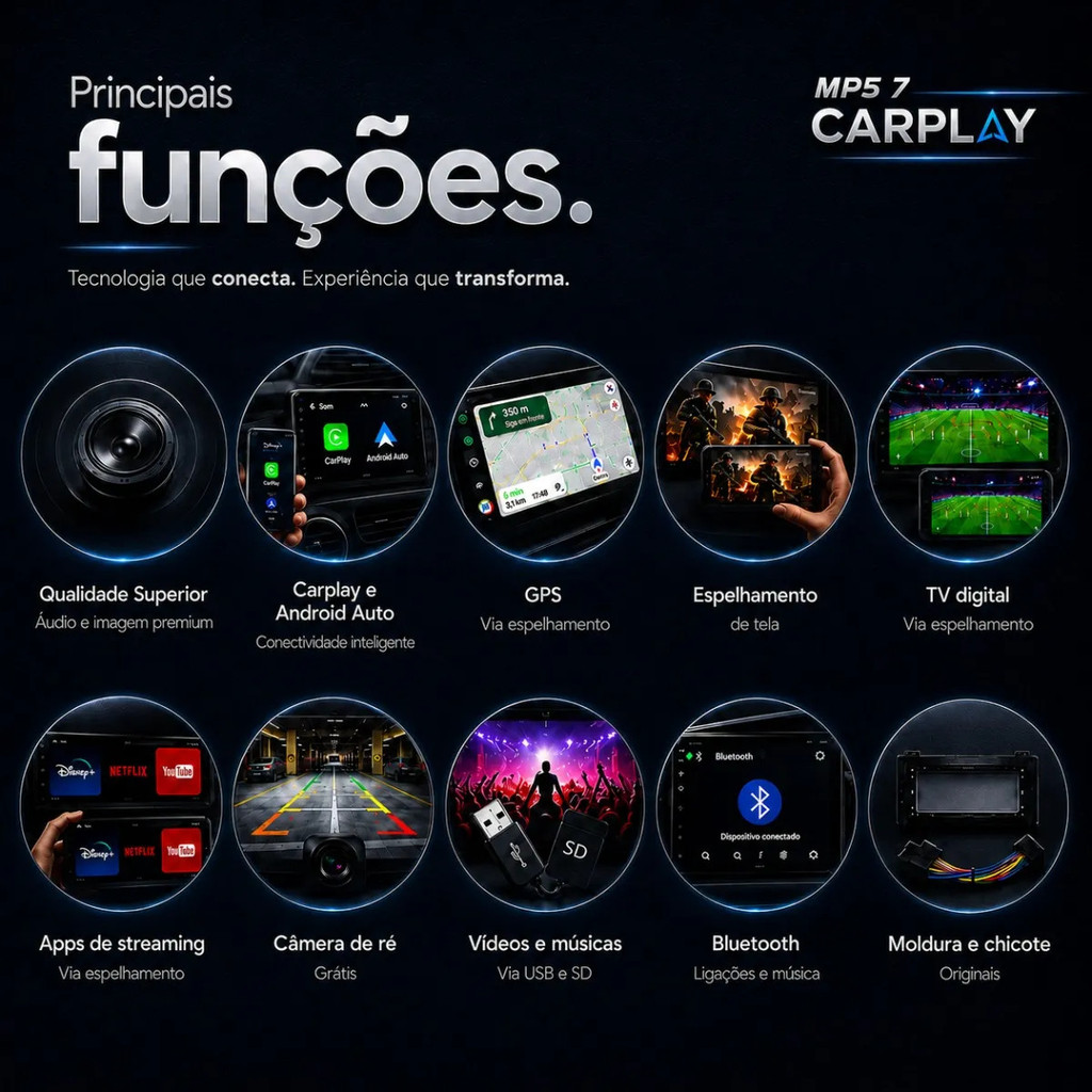 Central Multimídia Carplay Honda Crv 2012 À 2017 — imagem 2 de 2